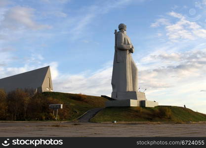 Memprial of soviet soldiers in Murmansk, Russia