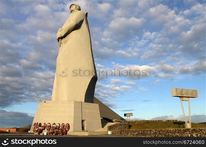 Memprial of soviet soldiers in Murmansk, Russia