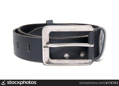 Men&acute;s belt isolated on the white background