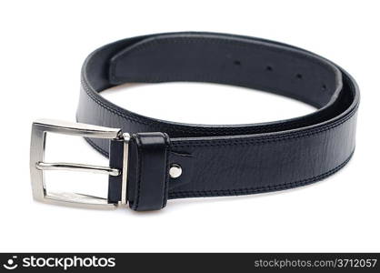 Men&acute;s belt. Isolated over white.