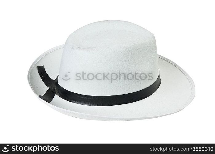 Men&acute;s classic hat isolated on white background