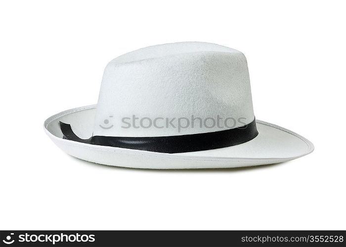Men&acute;s classic hat isolated on white background