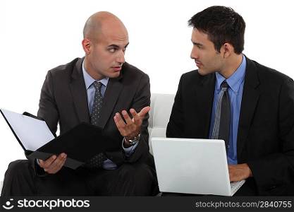 Men discussing a business proposition