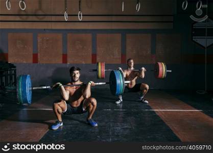 men doing bodybuilding