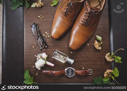 Men glasses watches and perfume with a boots.. Mens accessories for daily wear 784.. Mens accessories for daily wear 784.