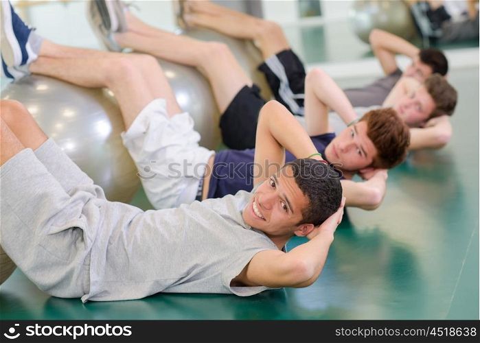 men in the gym