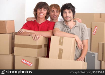 Men on moving day