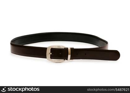 Men&rsquo;s belt isolated on the white background