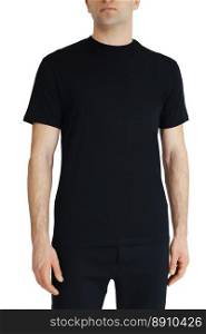 men’s black t-shirts mockup. Design template.mockup copy space