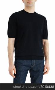 men’s black t-shirts mockup. Design template.mockup copy space