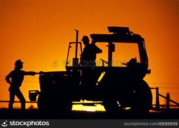 Men With Tractor