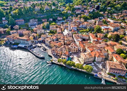 Menaggio, Como Lake. Aerial view of town of Menaggio historic center on Como Lake, Lombardy region of Italy