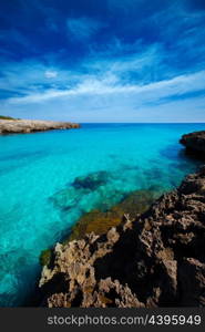 Menorca Cala des Talaier beach in Ciutadella at Balearic islands