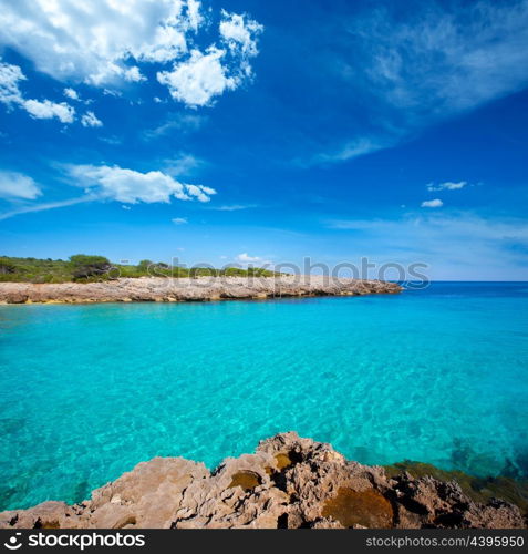 Menorca Cala des Talaier beach in Ciutadella at Balearic islands