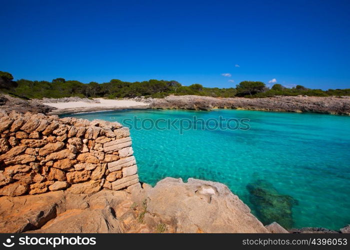 Menorca Cala des Talaier beach in Ciutadella at Balearic islands