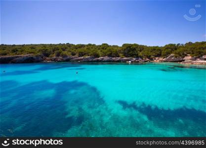 Menorca Cala en Turqueta Ciutadella turquoise Mediterranean at Balearic islands