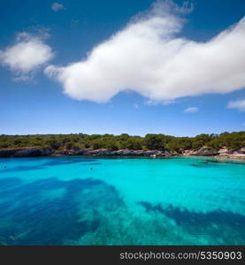 Menorca Cala en Turqueta Ciutadella turquoise Mediterranean at Balearic islands