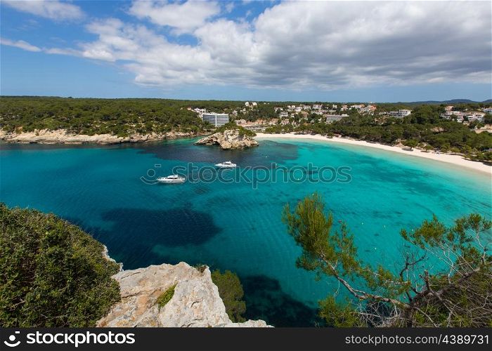 Menorca Cala Galdana Beach in Ciutadella at Balearic islands