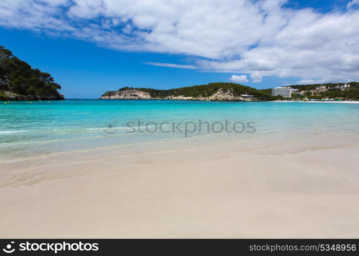 Menorca Cala Galdana Beach in Ciutadella at Balearic islands