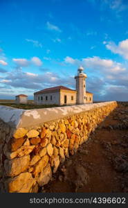 Menorca Punta Nati Faro lighthouse in Ciutadella Balearic Islands of Spain