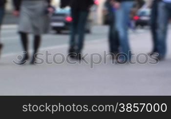 Menschen in der Stadt mit Hintergrund