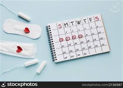 menstrual calendar tampons
