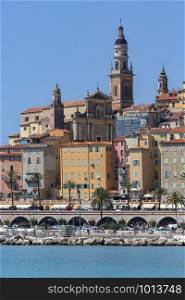 Menton. France. 06.08.12. The tourist resort of Menton on the Cote d&rsquo;Azur in the South of France.