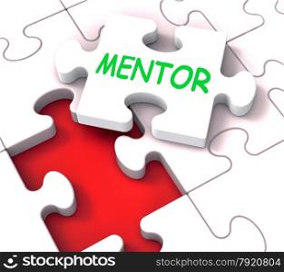 Mentor Puzzle Showing Advice Mentoring Mentorship And Mentors