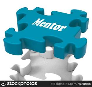 . Mentor Puzzle Showing Knowledge Advice Mentoring And Mentors