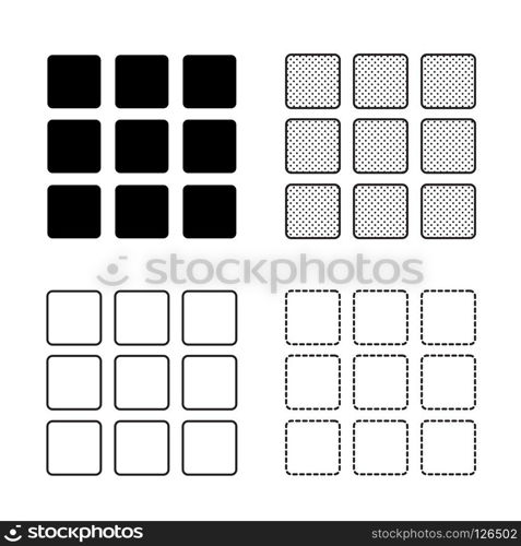 Menu icons vector