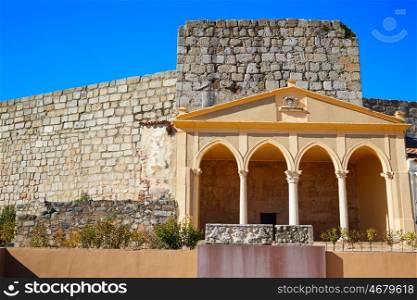 Merida Alcazaba portico in Spain Badajoz Extremadura by via de la Plata way