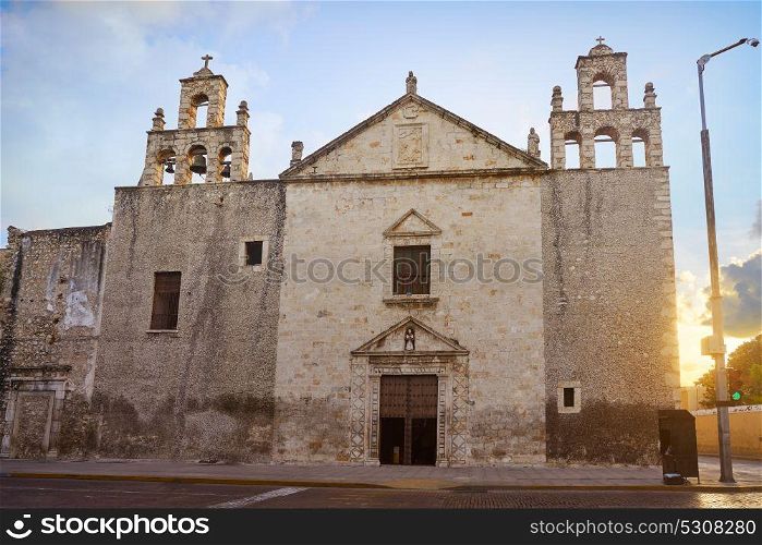 Merida Iglesia de la Mejorada church in Yucatan Mexico