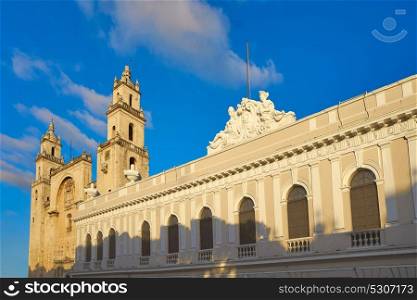 Merida San Idefonso cathedral of Yucatan in Mexico