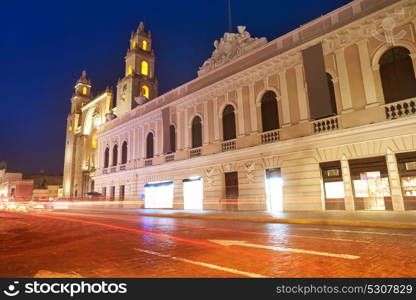 Merida San Idefonso cathedral of Yucatan in Mexico