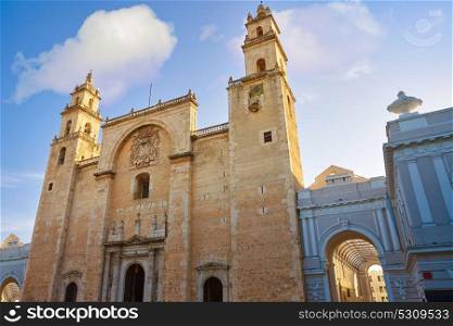 Merida San Idefonso cathedral of Yucatan in Mexico