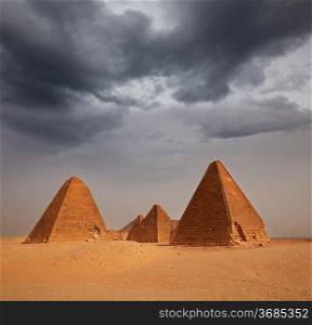 Meroe pyramids in Sudan