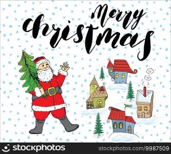 Merry Chistmas lettering. Hand drawn vector illustration. Merry Chistmas lettering. Hand drawn vector illustration.