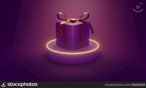 Merry Christmas and Happy New Year. Background with realistic festive gifts box. Xmas present. 3D Render. 3D Render Merry Christmas and Happy New Year. Background with realistic festive gifts box. Xmas present.