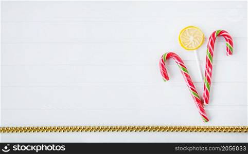 Merry Christmas and Happy New Year decorations on a white background. Background for text. Focus on object, shallow depth of field. Merry Christmas and Happy New Year decorations on a white background