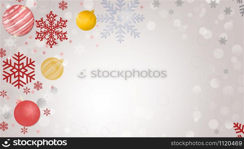 Merry Christmas and New Year winter background