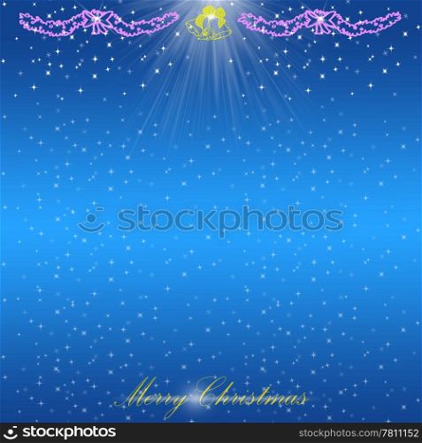 Merry Christmas card on light background