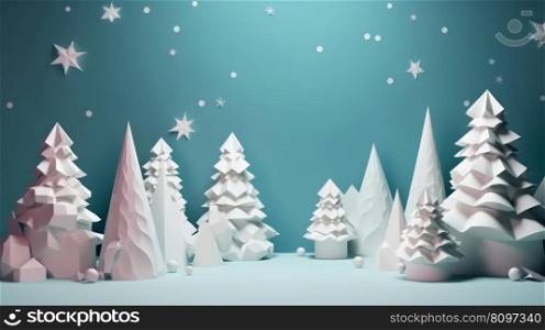 Merry Christmas Holiday Background. Illustration Generative AI
