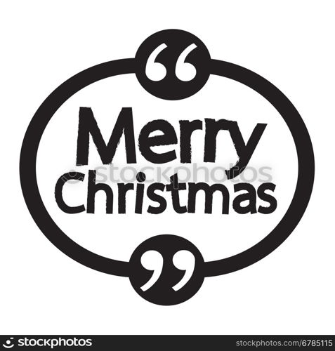 Merry Christmas lettering illustration design