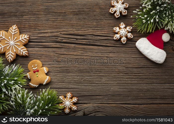 Merry christmas ornament decor background template