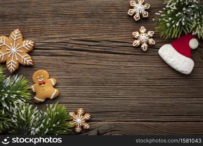 Merry christmas ornament decor background template