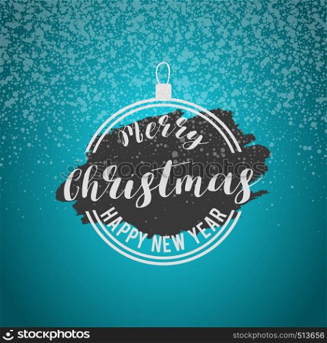 Merry Christmas Snow background. Vector EPS10 Abstract Template background