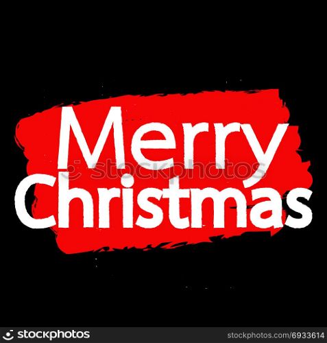 Merry Christmas text Lettering design