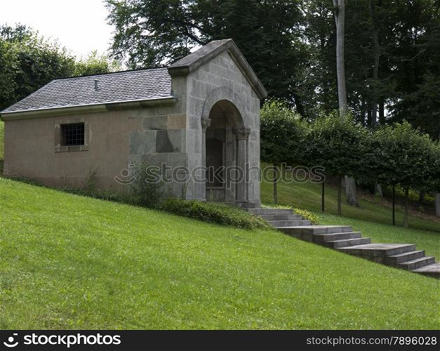 Meseberg, Oberhavel, state Brandenburg, Germany - Mausoleum for Gotthold Ephraim Lessing