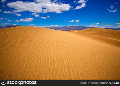 Mesquite Dunes desert in Death Valley National Park California