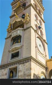 Messina Duomo Cathedral spire view, Italy Sicily